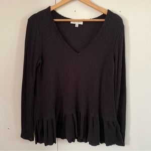 Eri & Ali Black Long Sleeve Knit